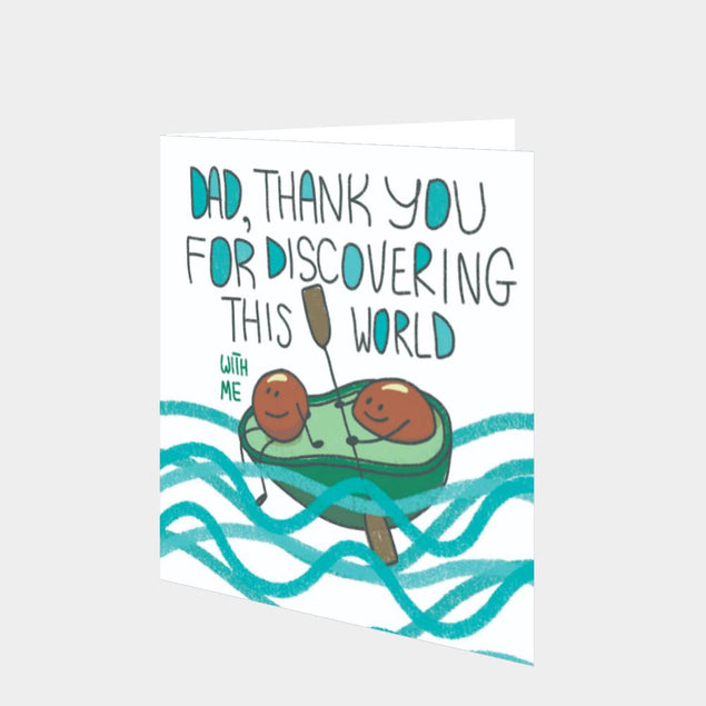 Dad Avocado Thank You Card