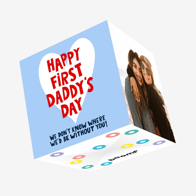 First Daddy's Day Father's Day Confetti-exploding Greetings Card