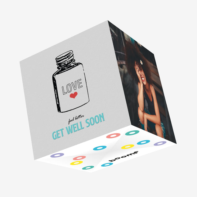 Feel Better Get Well Confetti-exploding Greetings Card