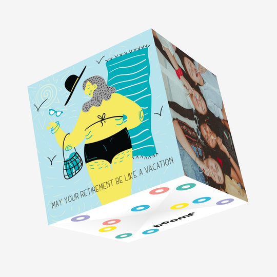 May Your Retirement Be Like A Vacation Confetti-exploding Greetings Card