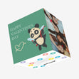 Happy Valentine's Day Cupid Panda Confetti-exploding Greetings Card