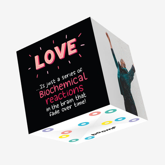 Love Is Just A Series Of Biochemical Reactions Valentine's Day Confetti-exploding Greetings Card
