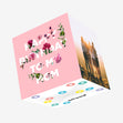 Happy Birthday Mom Pink Flowers Confetti-exploding Greetings Card