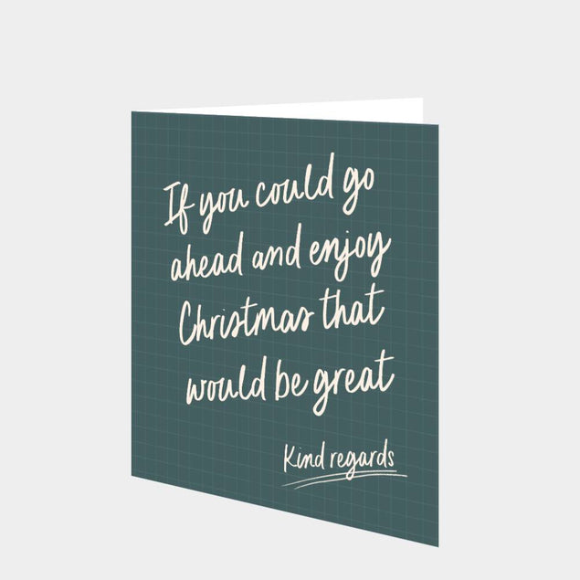 Go Ahead Christmas Card