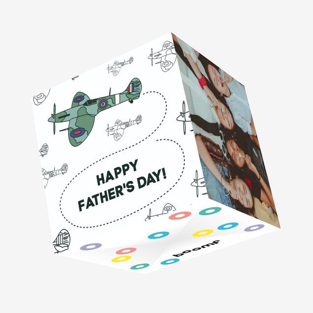 Father's Day Planes Confetti-exploding Greetings Card