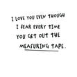 Measuring Tape Card