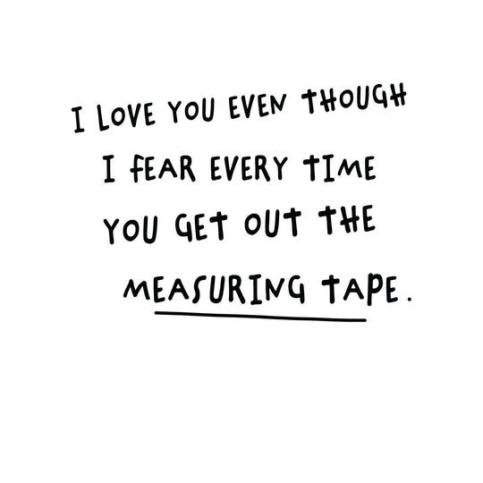 Measuring Tape Card
