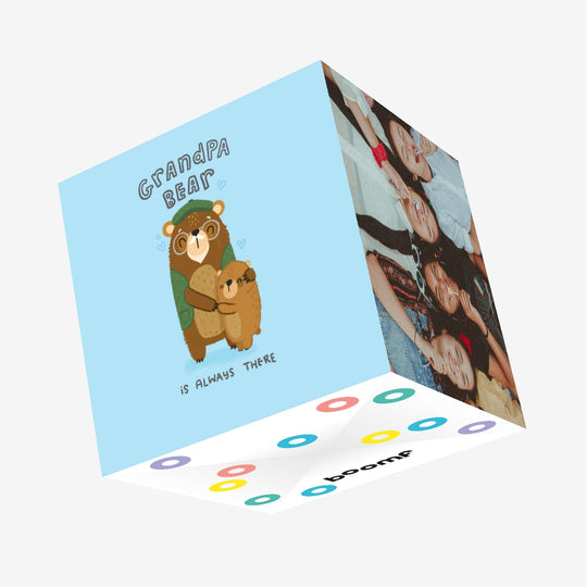 Grandpa Bear Confetti-exploding Greetings Card