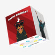 Cool Rottweiler Dog Birthday Confetti-exploding Greetings Card