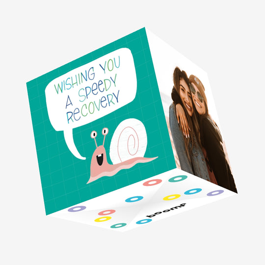 Speedy Recovery Snail Confetti-exploding Greetings Card