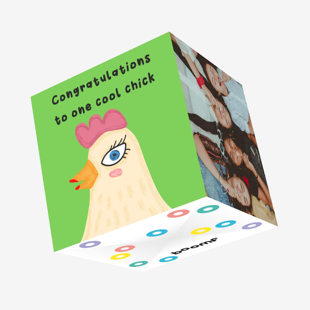 To One Cool Chick Congratulations Confetti-exploding Greetings Card