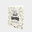 Dad You Are My Superhero Doodle Card