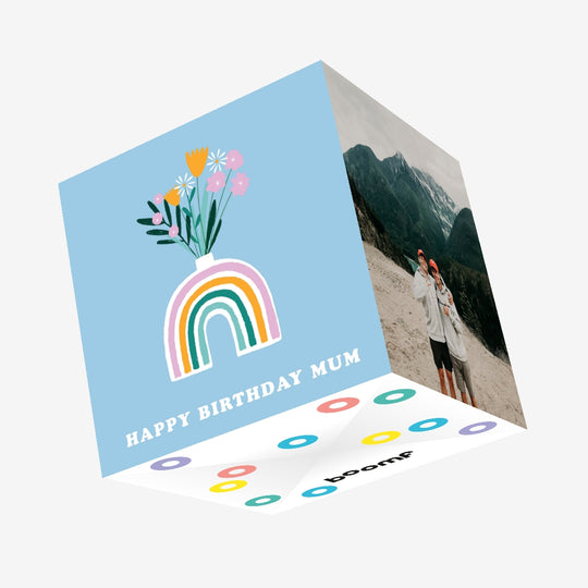 Happy Birthday Mum Confetti-exploding Greetings Card