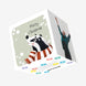 Merry Christmas Cute Badger Confetti-exploding Greetings Card