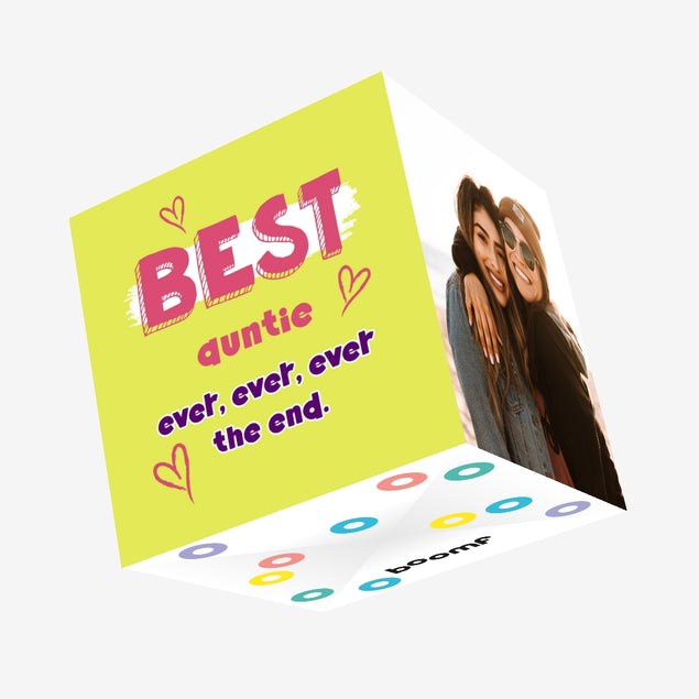 Best Auntie Ever Confetti-exploding Greetings Card