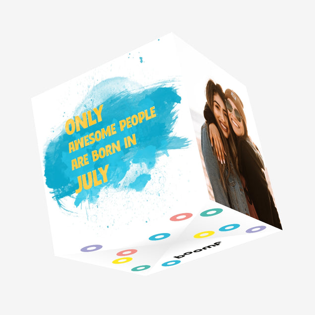 Awesome People Are Born In July Confetti-exploding Greetings Card