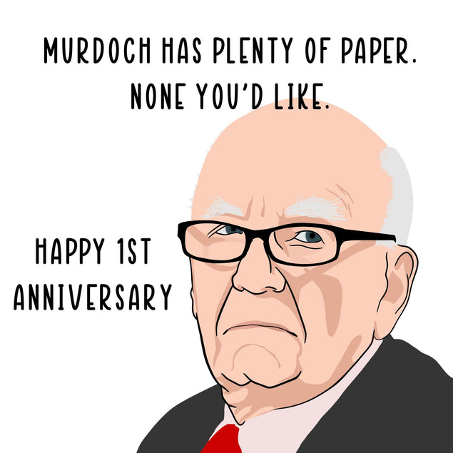 Murdoch Anniversary Card