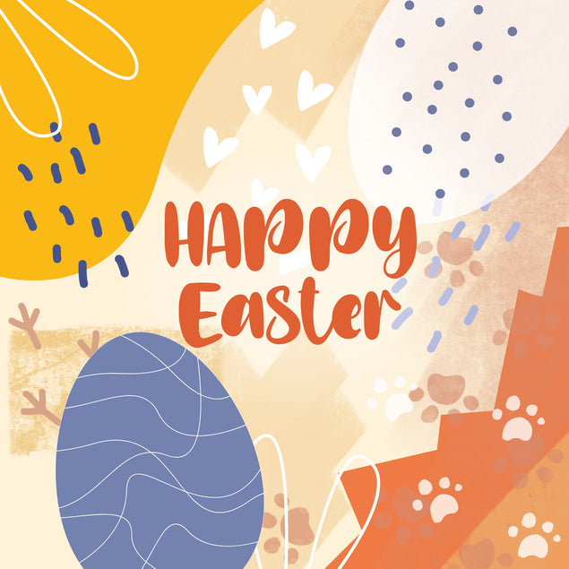 Paw Happy Easter Card