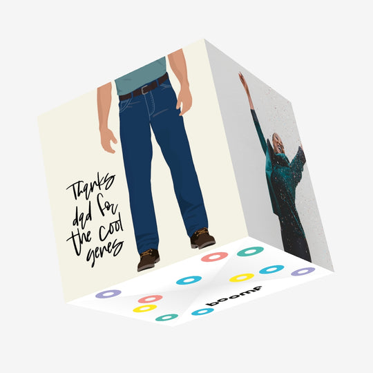 Dad's Cool Genes Father's Day Confetti-exploding Greetings Card