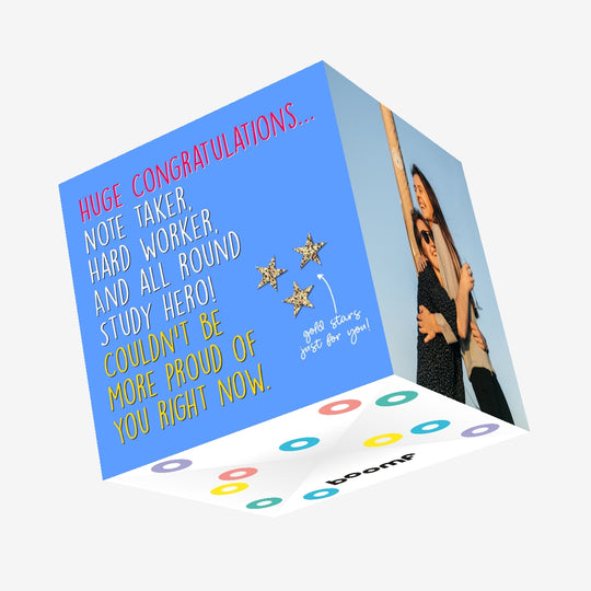 Huge Congratulations Study Hero Confetti-exploding Greetings Card