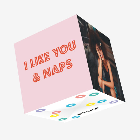 I Like You & Naps Confetti-exploding Greetings Card