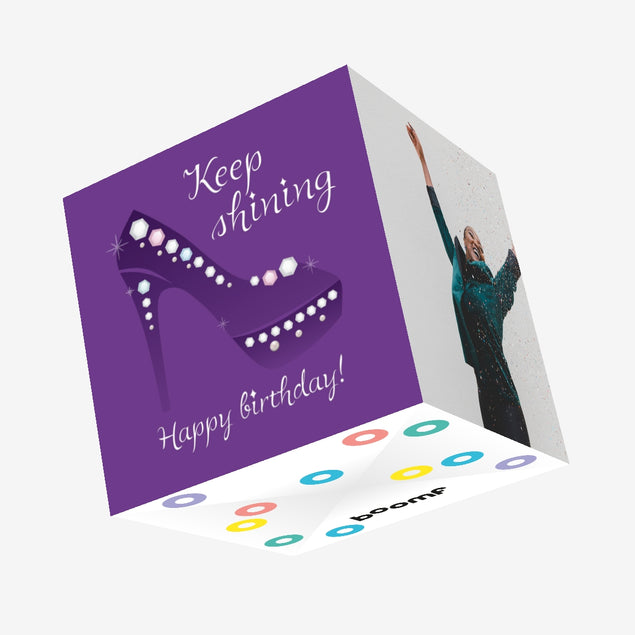 Keep Shining Birthday Confetti-exploding Greetings Card