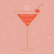 Red Cocktail Happy 30th Birthday To My Lovely Daughter