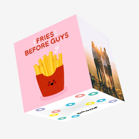 Fries Before Guys Confetti-exploding Greetings Card