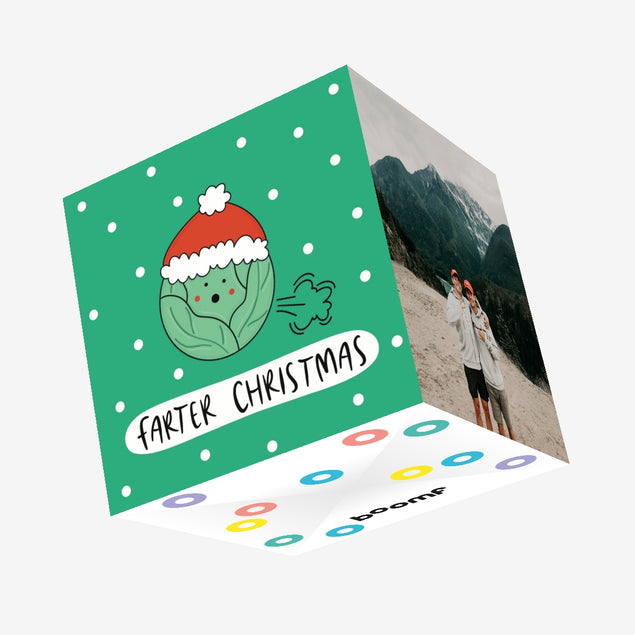 Farter Christmas Confetti-exploding Greetings Card