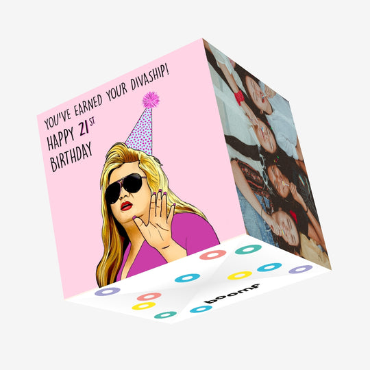 Gemma Collins 21st Birthday Confetti-exploding Greetings Card