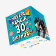 Geometric Shapes Have A Bangin' 30th Birthday Confetti-exploding Greetings Card