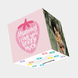 Mummy I Love You Berry Much Bomb 3D Cube Card