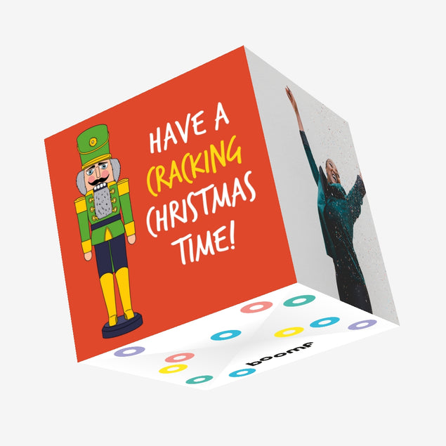 Merry Christmas Nutcracker Confetti-exploding Greetings Card