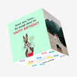 Bugs Bunny Humor Happy Birthday Confetti-exploding Greetings Card
