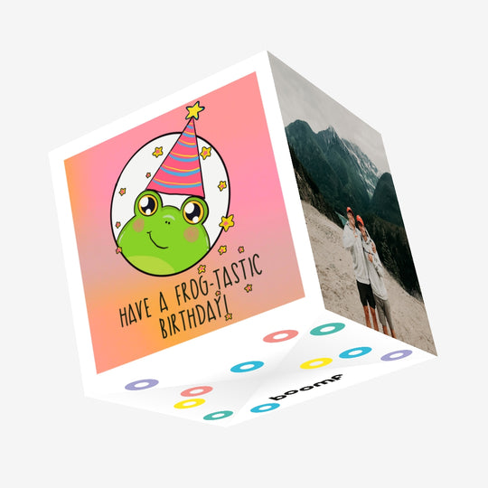 Have A Frogtastic Birthday Confetti-exploding Greetings Card