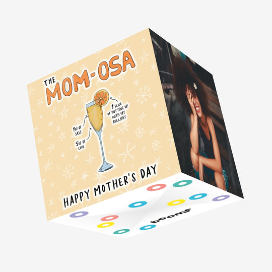 Happy Mother's Day Mom-osa Confetti-exploding Greetings Card