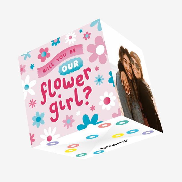 Will You Be Our Flower Girl Confetti-exploding Greetings Card