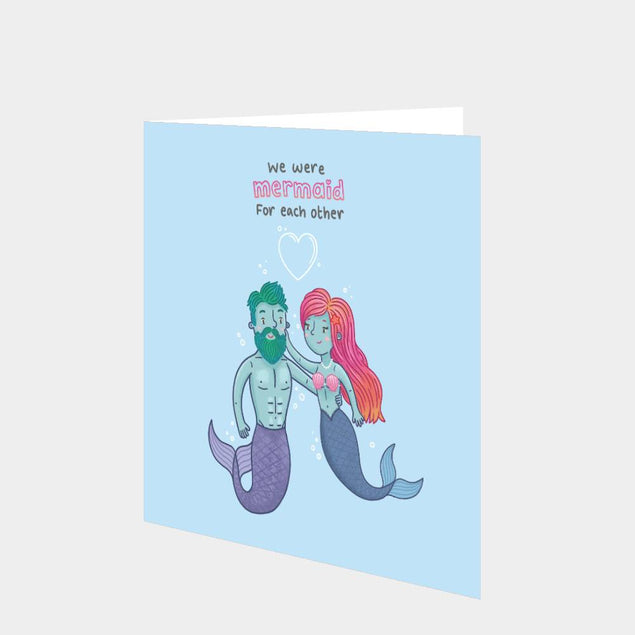 We Were Mermaid For Him & Her Card