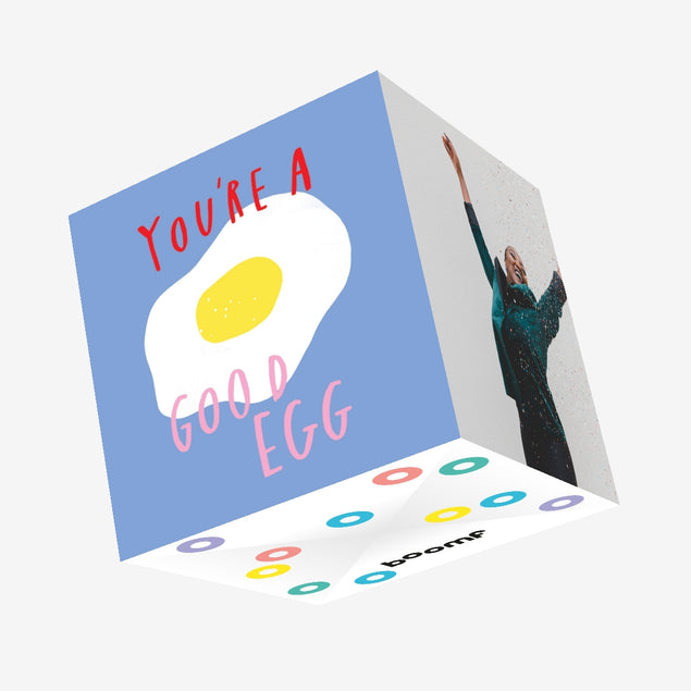 You're a Good Egg Confetti-exploding Greetings Card
