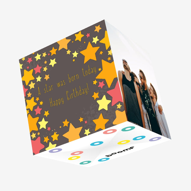 A Star Was Born Today Confetti-exploding Greetings Card