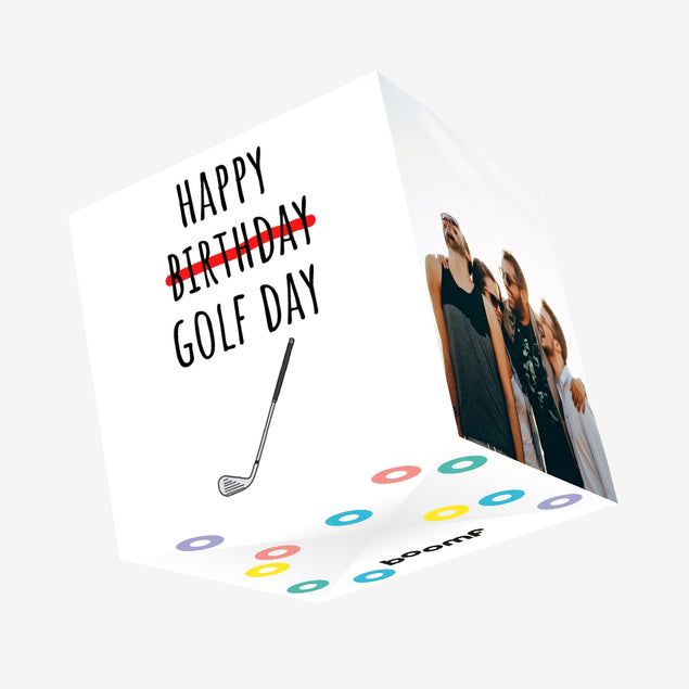 Putter Birthday Confetti-exploding Greetings Card