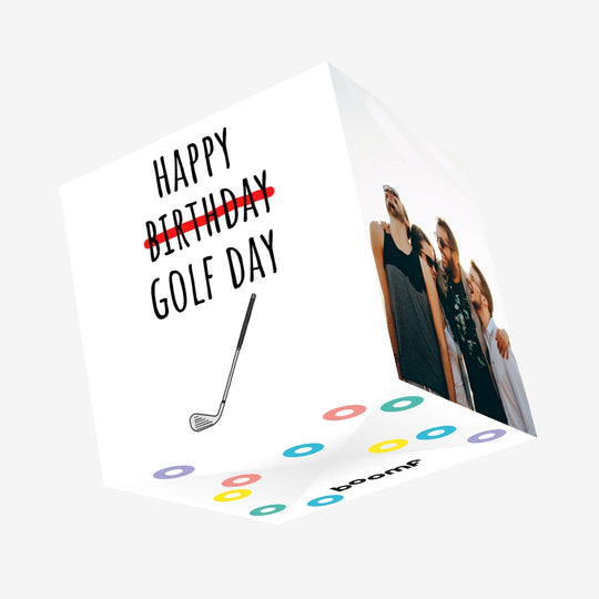 Putter Birthday Confetti-exploding Greetings Card