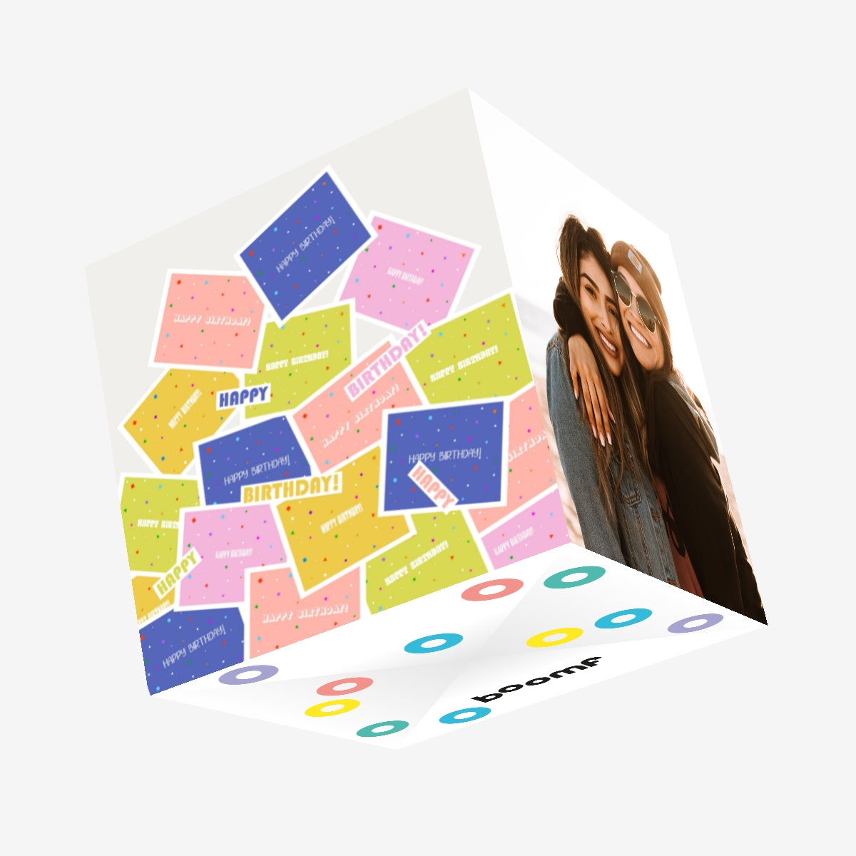 Happy Birthday Colourful s Confetti-exploding Greetings Card – Boomf