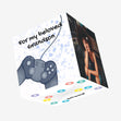 For My Beloved Grandson PS Controller Confetti-exploding Greetings Card
