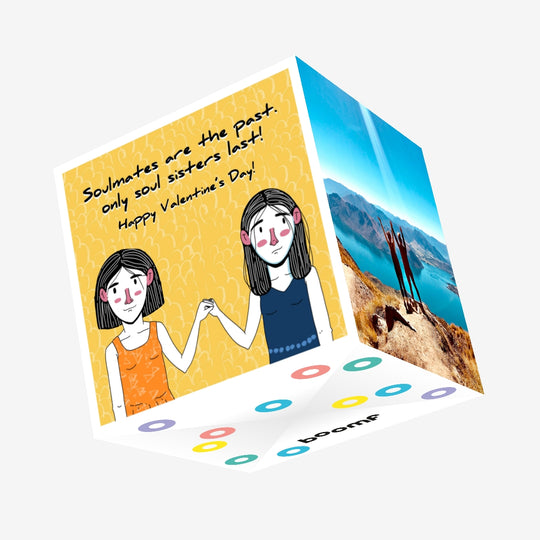 Soulmates Are The Past Valentine's Day Confetti-exploding Greetings Card