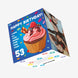 Happy 53rd Birthday Cupcake Confetti-exploding Greetings Card