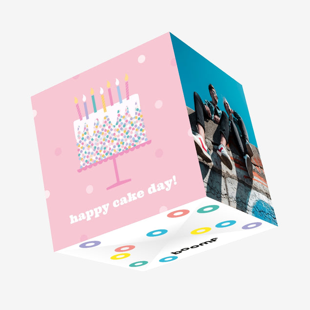 Happy Cake Day! Confetti-exploding Greetings Card