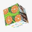 Dad Happy Birthday Juicy Oranges Confetti-exploding Greetings Card