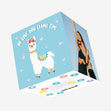 Me Love You Llama Time Confetti-exploding Greetings Card