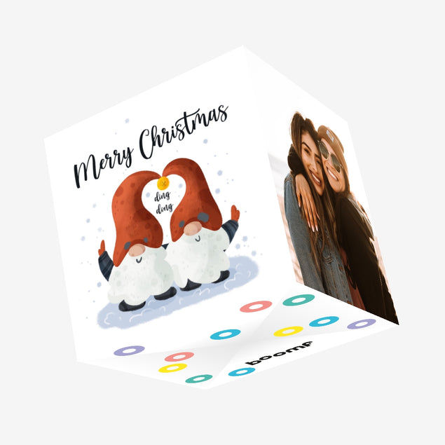 Cute Gonks Merry Christmas Confetti-exploding Greetings Card